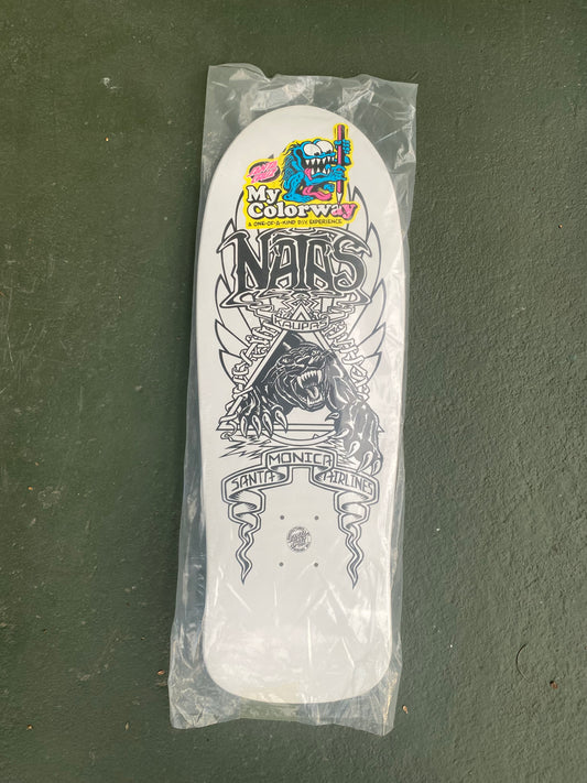 SMA Natas Panther 2, My Colorway Reissue by Santa Cruz Skateboards. 10.538in X 30.14in