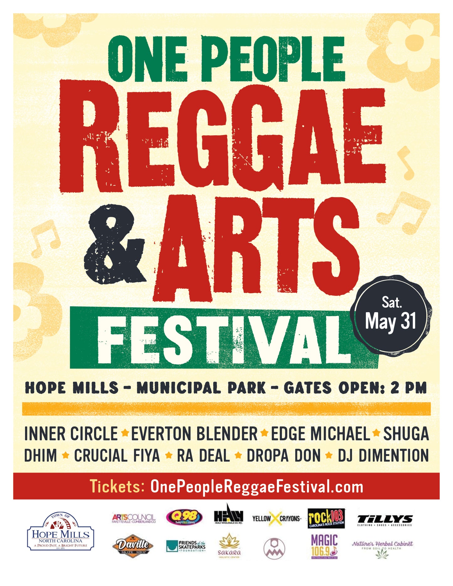 One People Reggae Festival Commercial VENDOR PARTNER 10'X20'