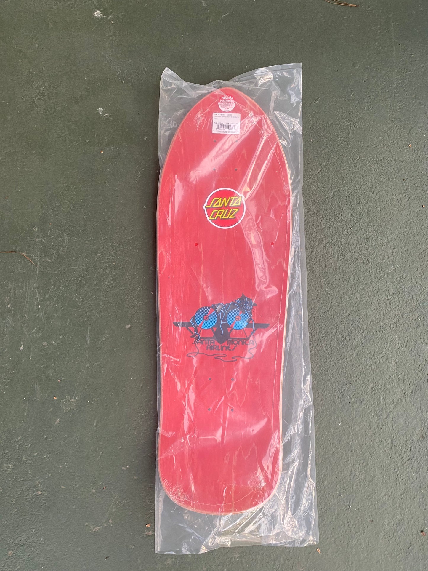 SMA Natas Kitten Reissue Skateboard Deck by Santa Cruz 9.89in X 29.82in