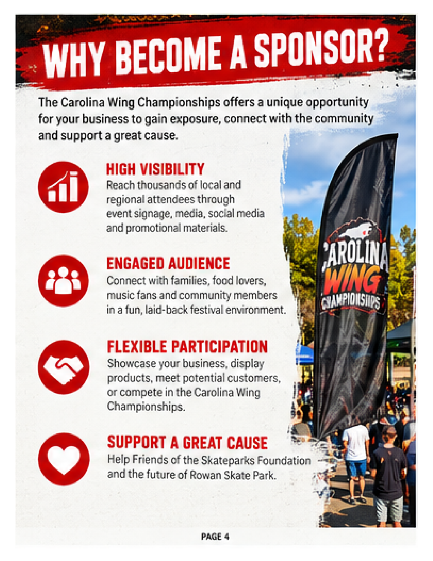 CWC SPONSORSHIP OFFERS CAROLINA WING CHAMPIONSHIPS 2027