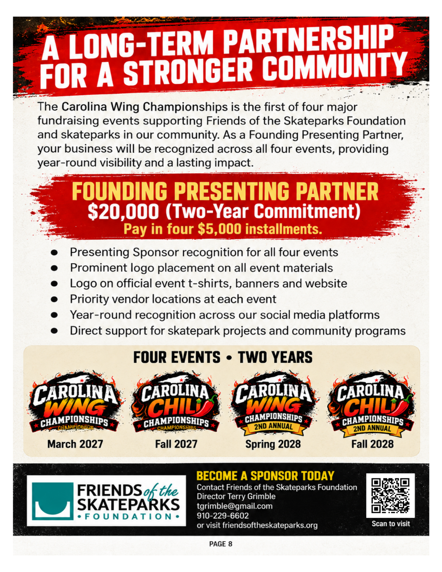 CWC SPONSORSHIP OFFERS CAROLINA WING CHAMPIONSHIPS 2027